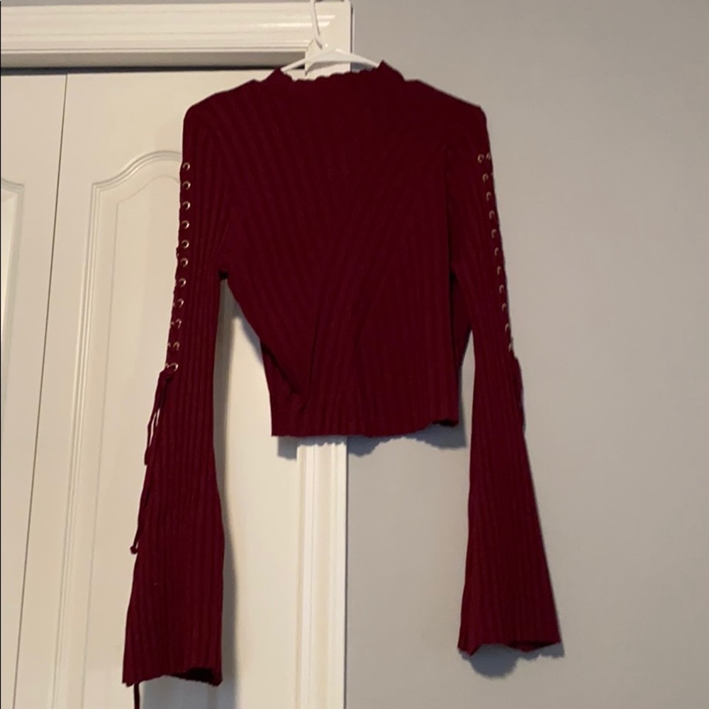 Long sleeve red top!